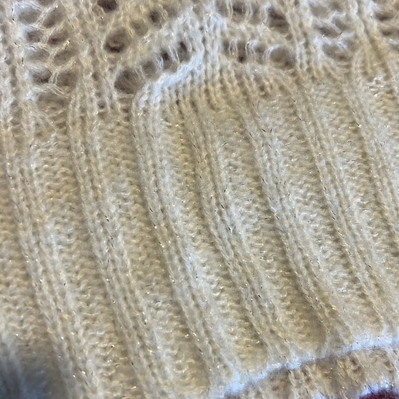 Roz & Ali Women’s sweater - cream and silver glitter - Picture 5 of 11
